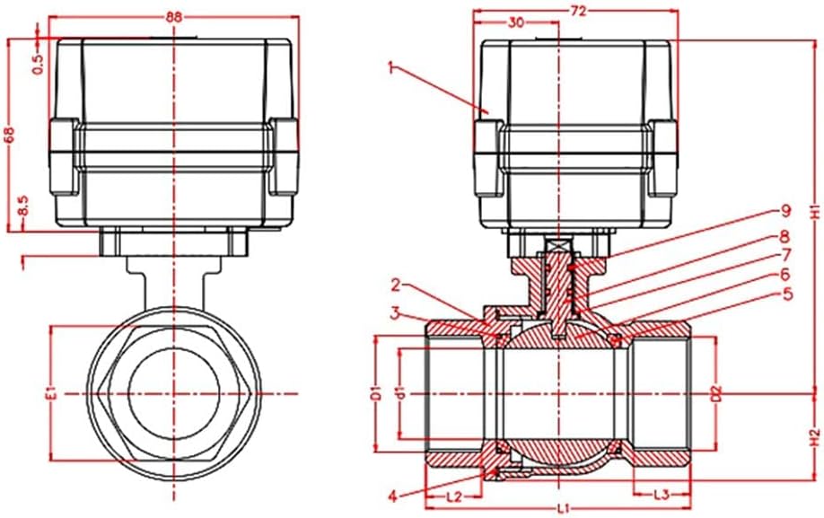 Vanne Motorisée 230V 1/4″ au 2″