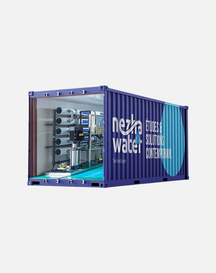 Système d’osmose inverse conteneurisé - Mobile nezha water technologie marrakech maroc 1