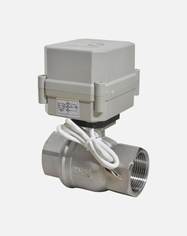 Vanne Motorisée 24V à bille 1/4" au 2" pouce en acier inoxydable 304, homologuée NSF61