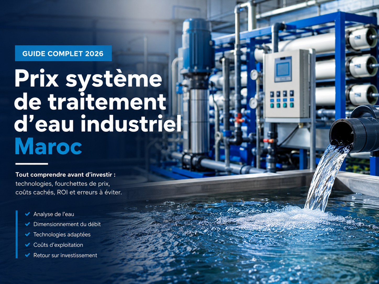 prix système de traitement d’eau industriel Maroc